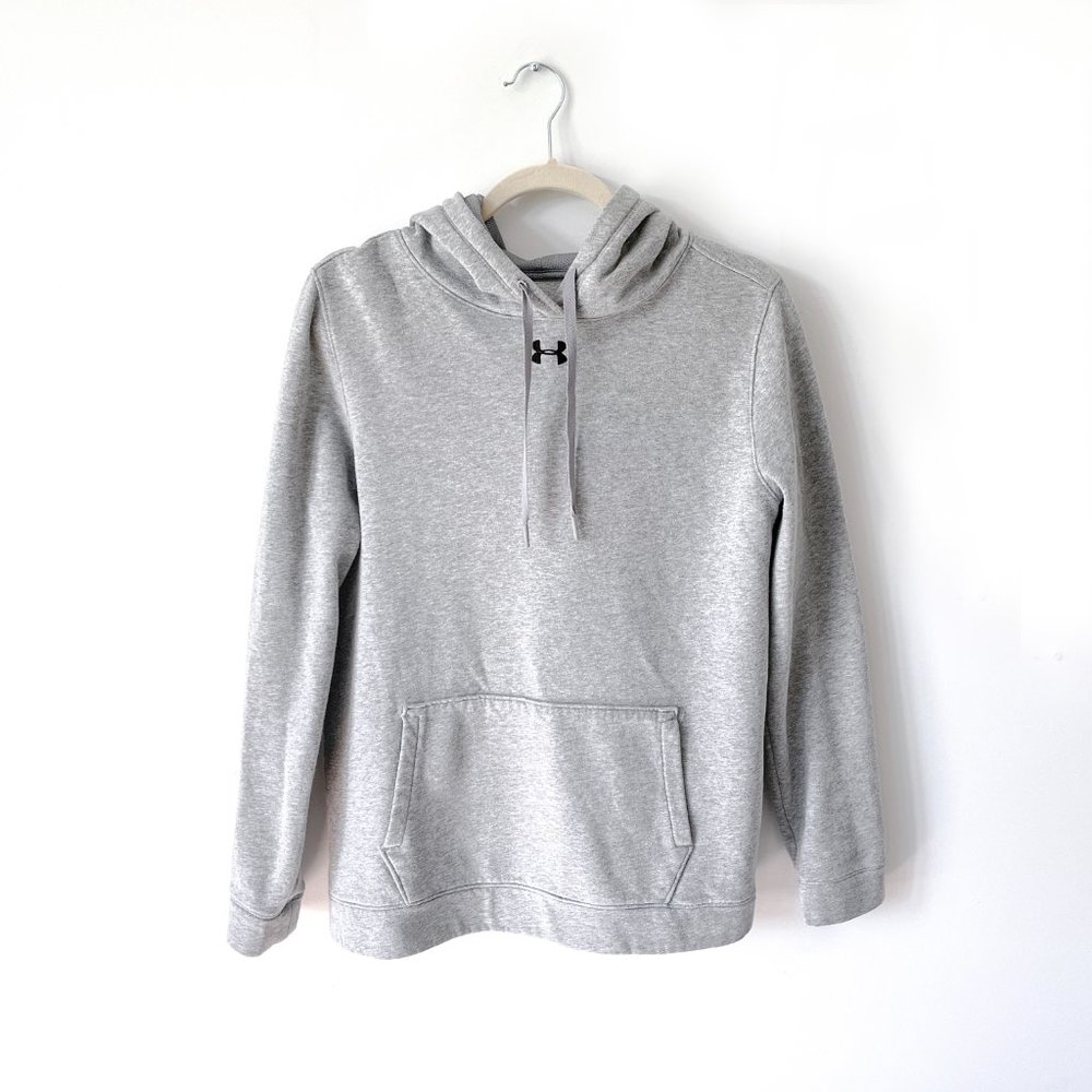 UA Under Armour Women's Grey Pullover Hoodie Sweatshirt
